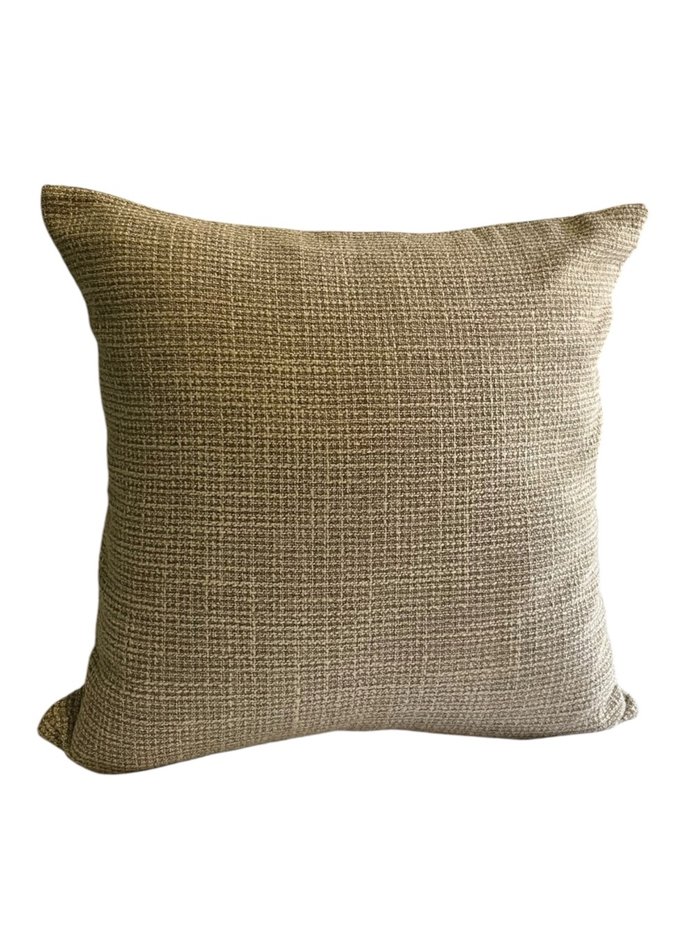 Woven Tan Fabric pillow case 18x18 (NO insert) - Picture 8 of 8